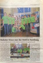 Roboter Klaus war der Held in Hamburg